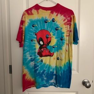 Marvel tie dye Deadpool t-shirt